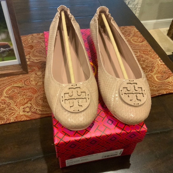 Tory Burch MinnieTravel Balletin Meadowsweet, BNIB, msrp$248